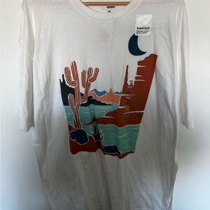 Kohl's White and Orange desert Graphic T-Shirt - xxl